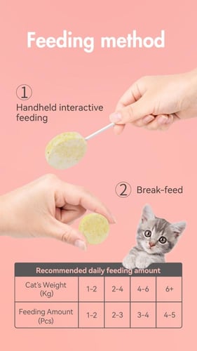 رنوافا مصاصة لولي بوب للقطط مجففة بالتجميد 5 حبة ب...