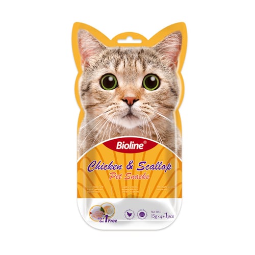 مكافآت بيولاين نكهات متعددة للقطط - 5×15جم