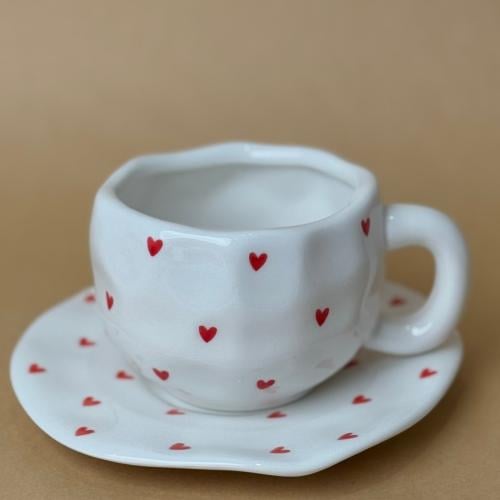 Cup with a plate