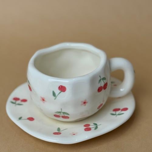 Cup with a plate