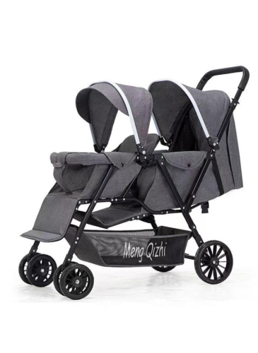 Double stroller that is foldable