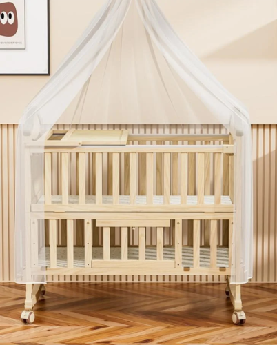 Adjustable wooden children's bed 106×64×98 cm