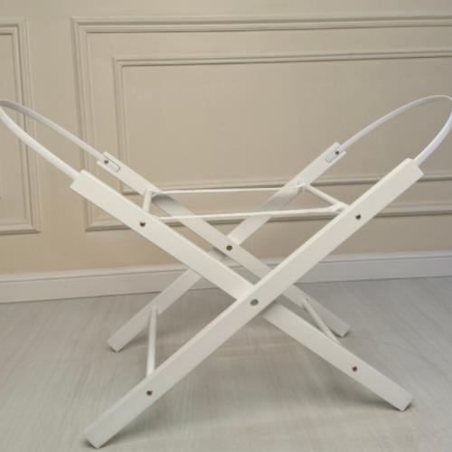 Musa basket base, foldable wooden - white color