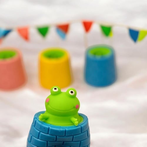 لعبة ضغط على شكل ضفدع