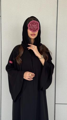 عباية D398 تحديد اسود