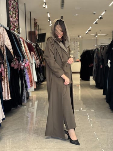 عباية D501 - زيتي
