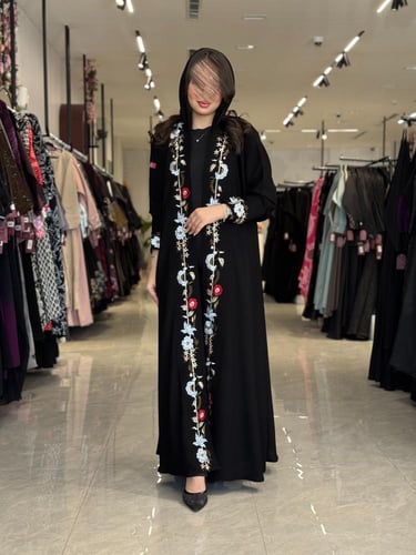 عباية D513 - تطريز ملون