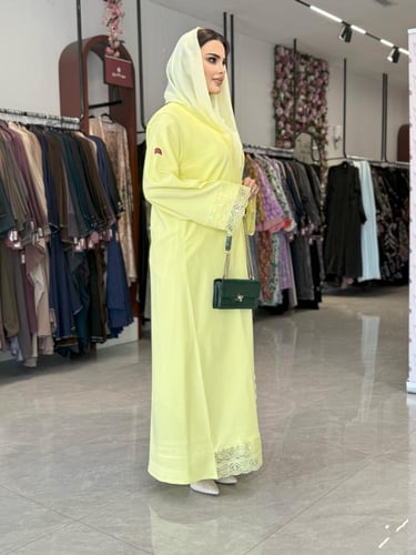 عباية D478 - ليموني