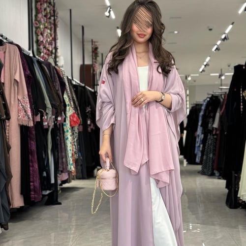 عباية D446-وردي