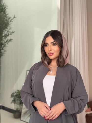 عباية D0101-رمادي