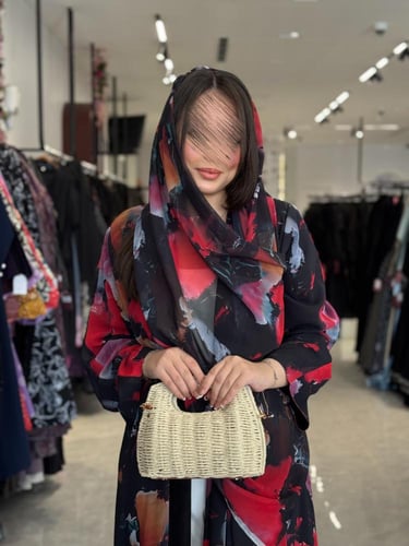 عباية D511 - طبعات ملونه