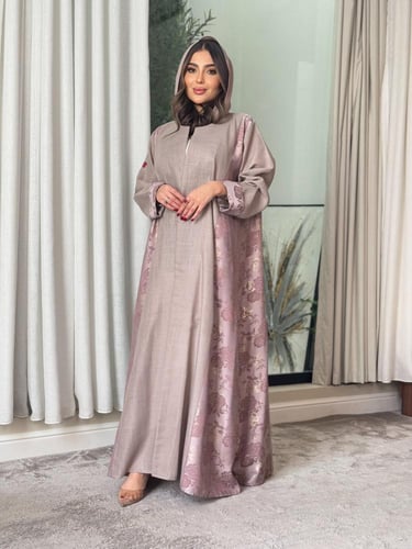 عباية D0103--وردي