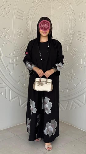 عباية D392 - فضي