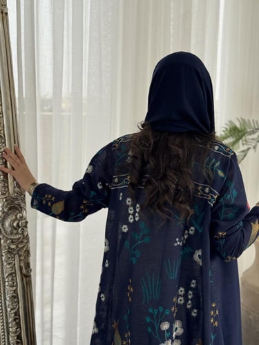 عباية D382 -كحلي