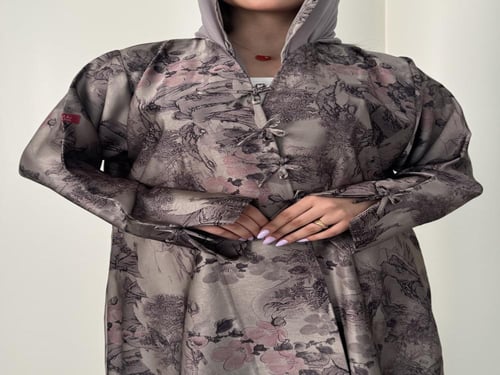 عباية D460 - رصاصي