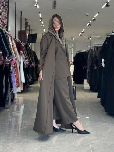 عباية D501 - زيتي