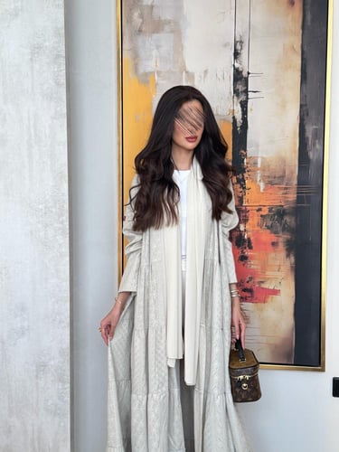 عباية D422 - بيج