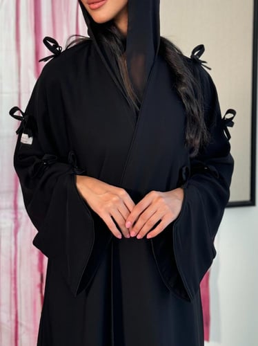 عباية D48- تحديد اسود