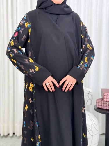 عباية D37 - فراشات ملونه