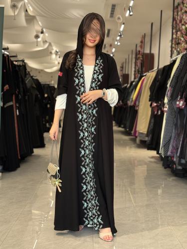 عباية D585 - قماش ملكي تطريز من الامام تطريز تيفان...