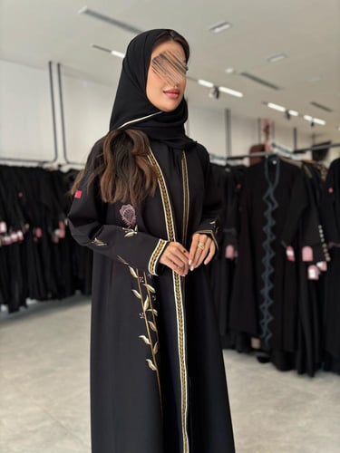 عباية D543 - مطرز ذهبي