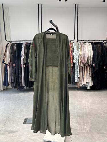 عباية D407 - زيتي