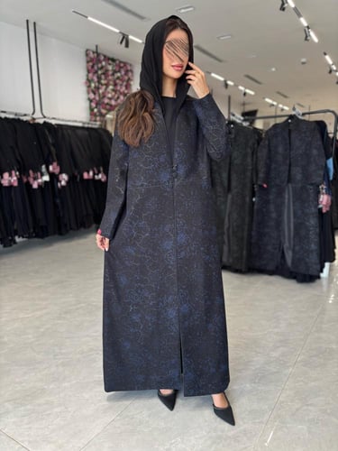 عباية D534 - طبعات كحلي