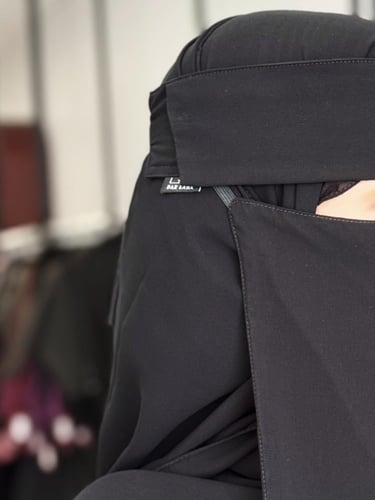 نقاب طويل مايل اسلامي