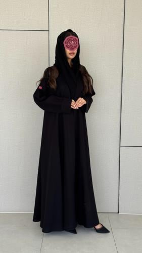 عباية D410 - اسود كم اسواره