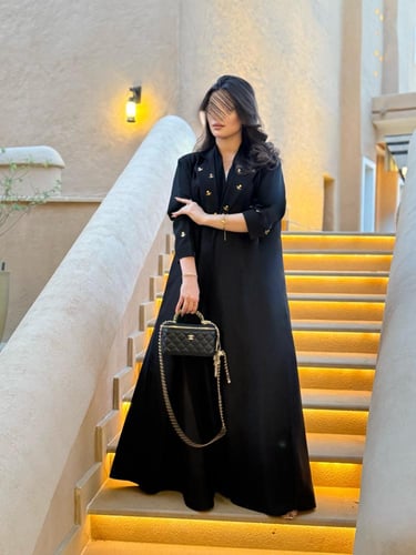 عباية D578 -اسود