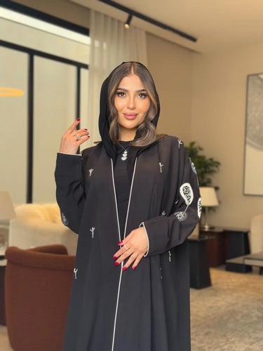 عباية D0107-اسود