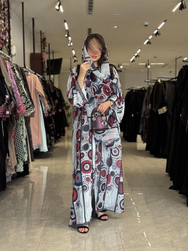 عباية D498 - عنابي