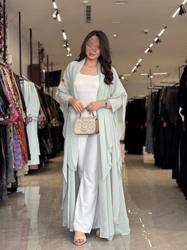 عباية D446 - شيفون تيفاني