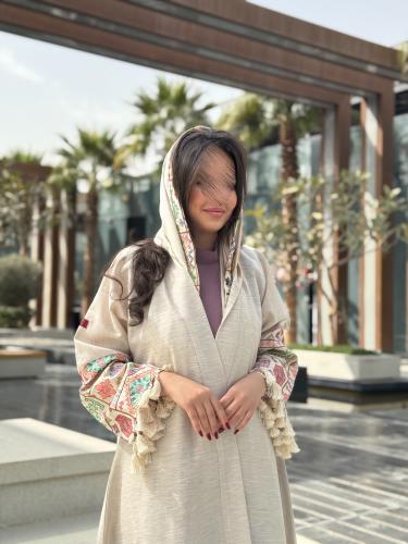 عباية D208 بيج