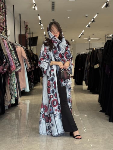 عباية D498 - عنابي