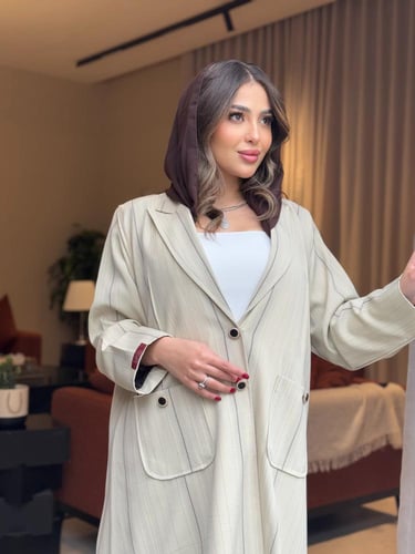 عباية D0135-بيج