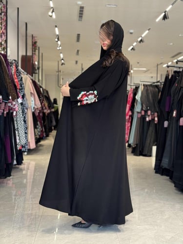 عباية D303 - بشك عنابي