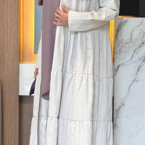 عباية D422 - فضي