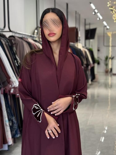 عباية D229-عنابي