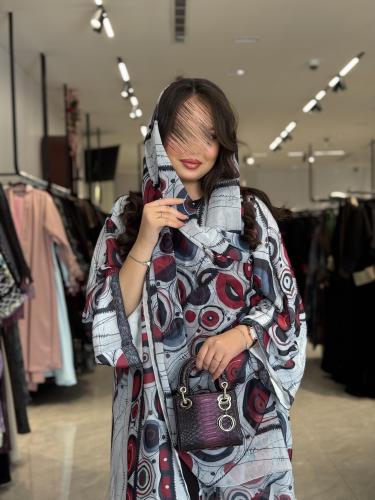 عباية D498 - عنابي