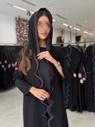 عباية D542 - ليلكي