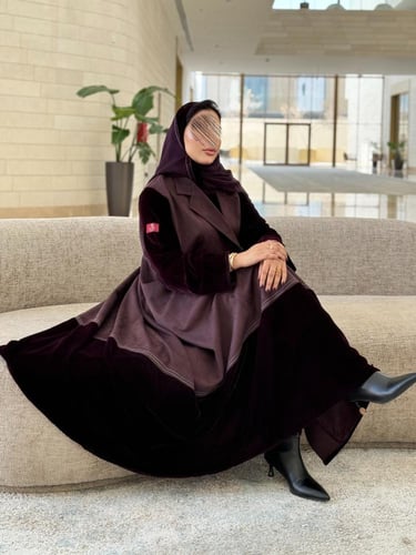 عباية D151-ليلكي