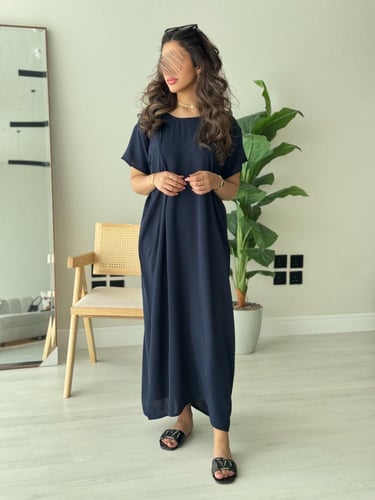 فستان صيفي -كحلي