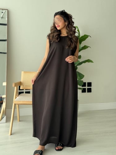 فستان صيفي- بني