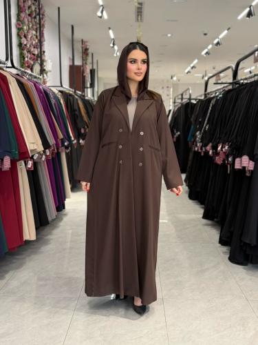 عباية D930 - بليزر بقماش كريب لندن قصة ايه لاين مب...