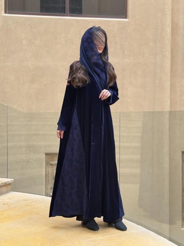 عباية D188 - كحلي