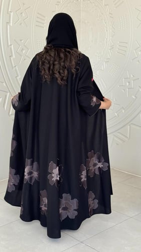 عباية D392 - رمادي