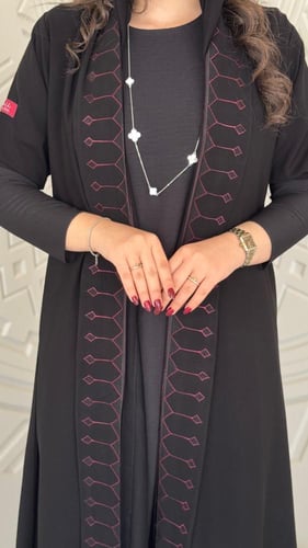 عباية D401 -عنابي