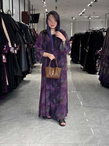 عباية D367- بنفسجي