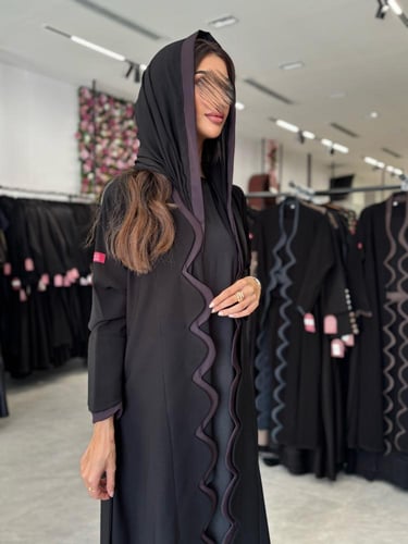 عباية D542 - ليلكي